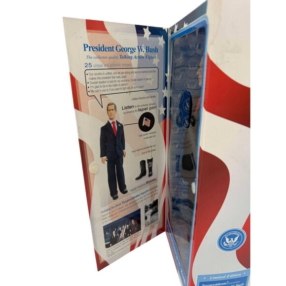 President George W. Bush Talking Action Figure 12" Limited Edition By Toypreside - Picture 3 of 6